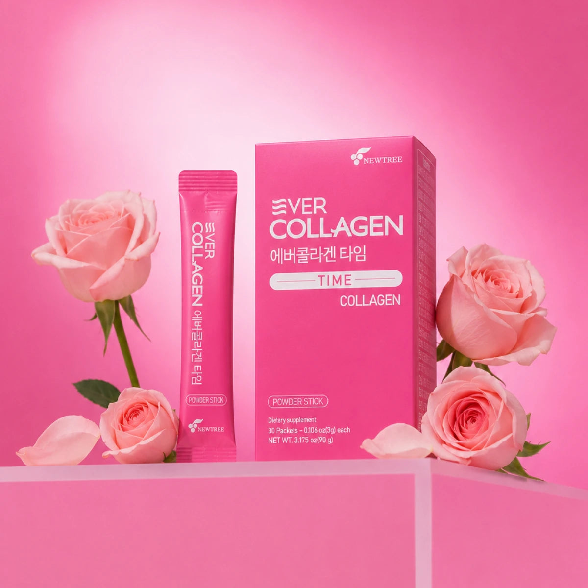 Ever Collagen Time Low Molecular Collagen Peptides Powder Stick, 3g x 10 Sticks