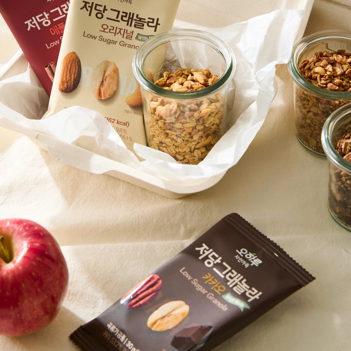 Oharu Low Sugar Granola Pouch (1 Box, 15 Packs)