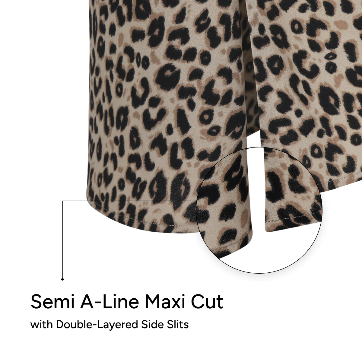 The AtG Leopard Tension Slit Skirt (2 Color)