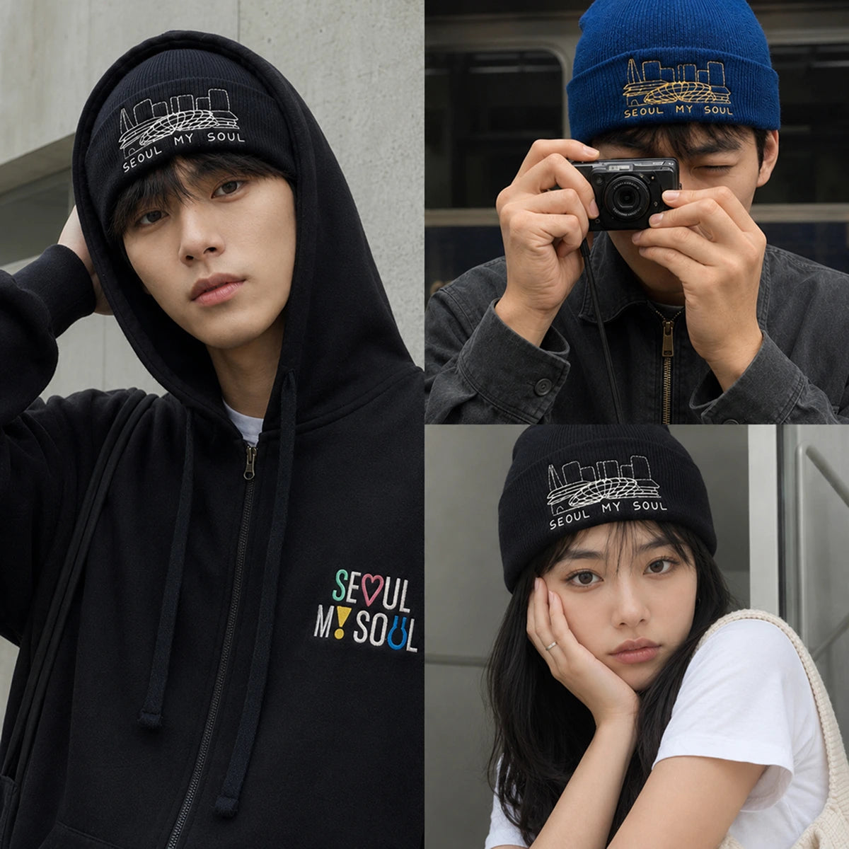 ENM X Seoul Global Beanie (Blue)