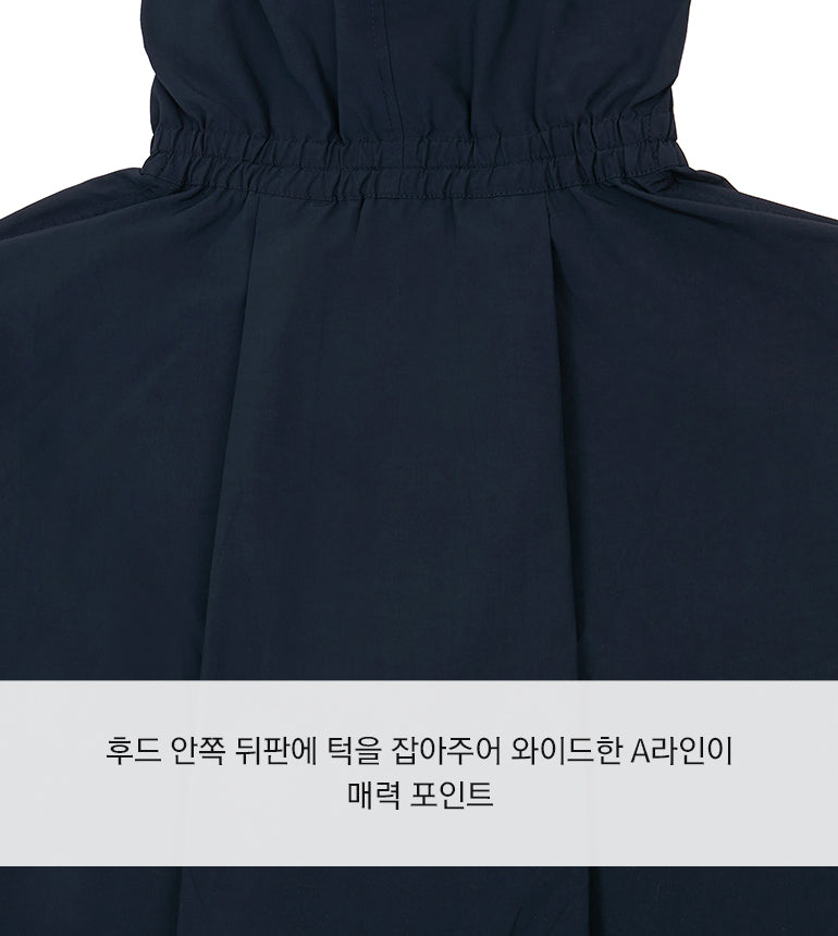 Celebshop Edition Hooded Cape Short Trech Navy