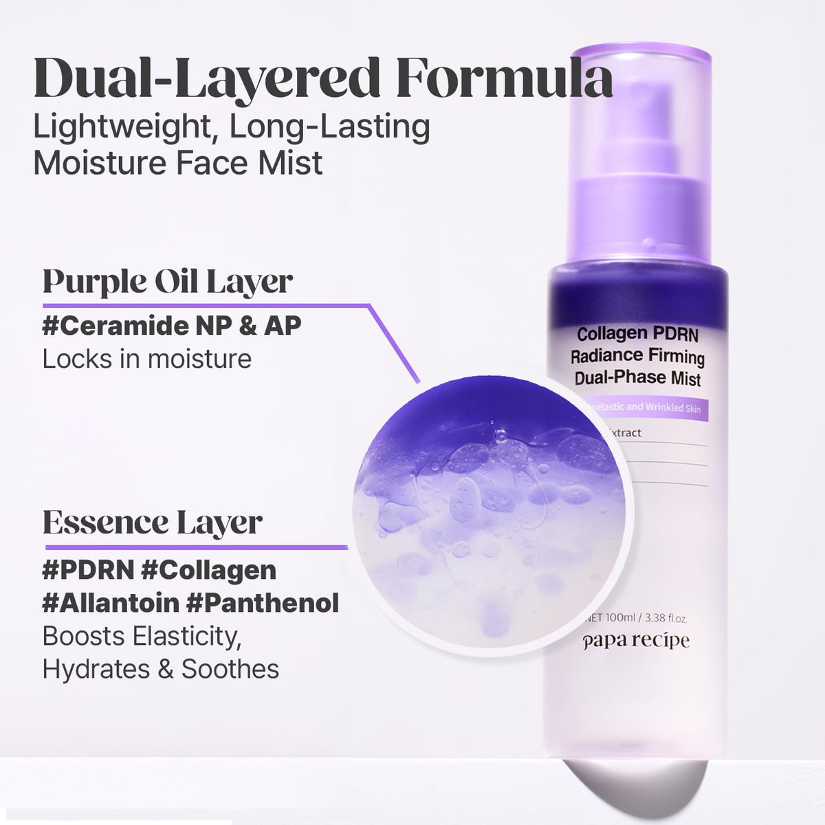 Papa Recipe Collagen PDRN Radiance Firming Dual Phase Mist 100 ml