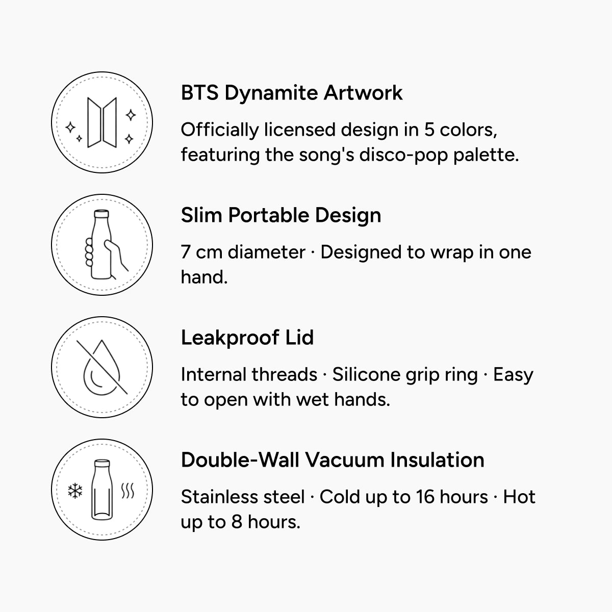 BBNE BTS Dynamite Water Tumbler (Random Color)