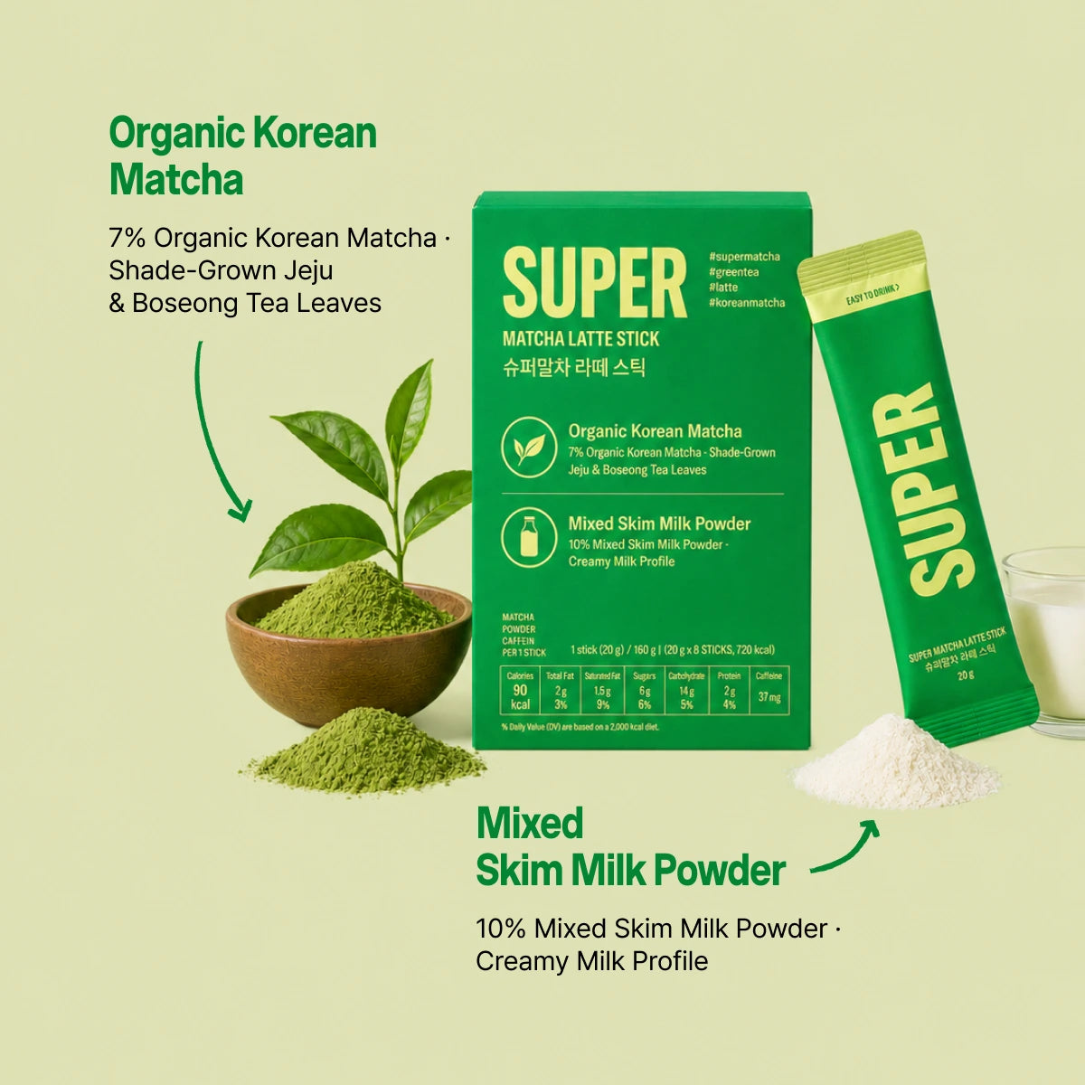 Super Matcha Latte Stick (20g x 8ea)