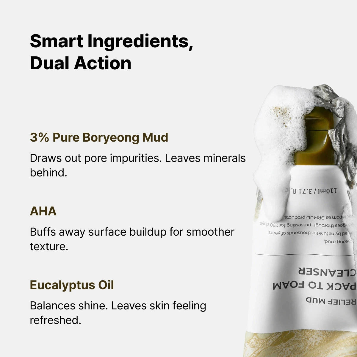 BRMUD Relief Mud Pack to Foam Cleanser 110ml