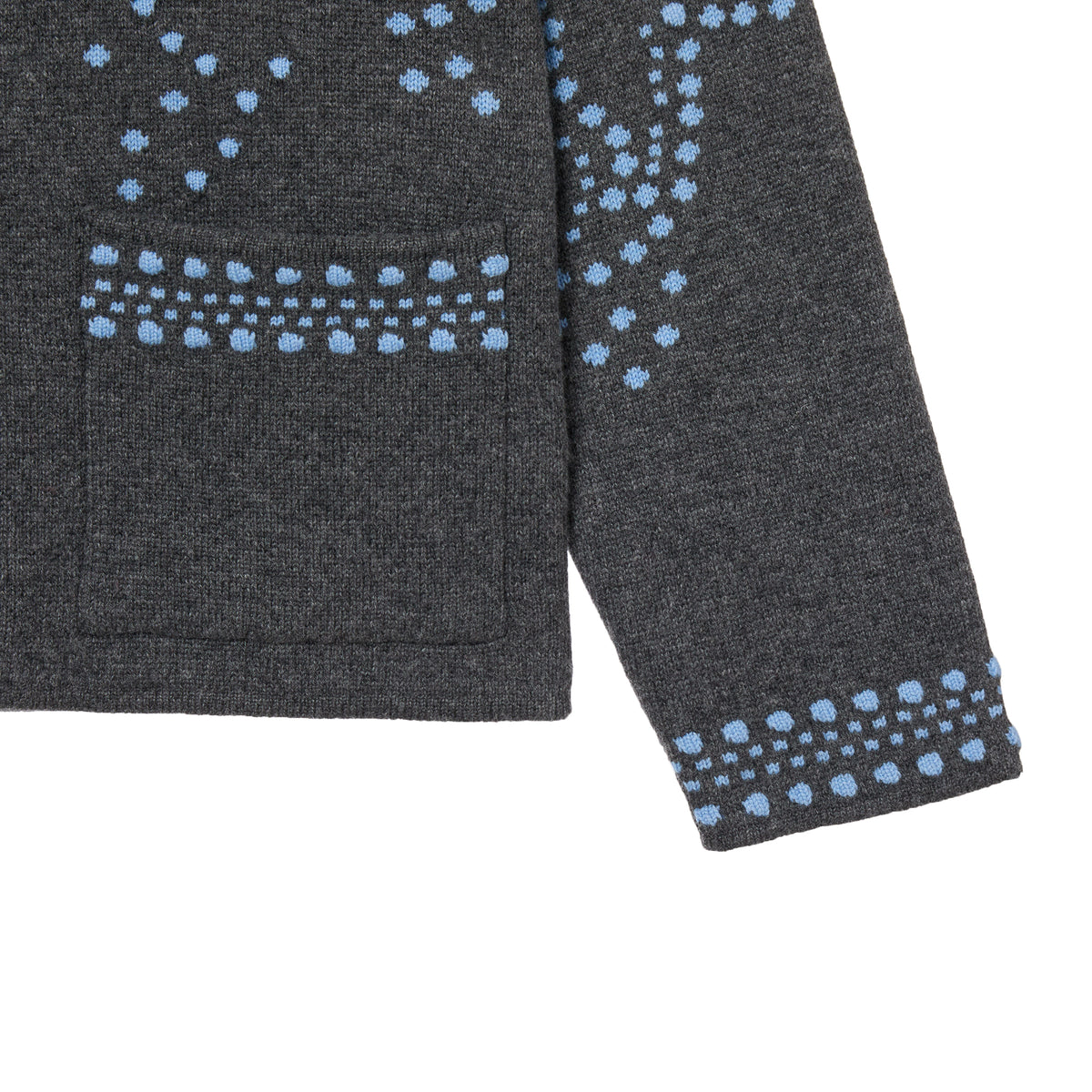 Deverotta Dodo Silk Cashmere Applique knit Jacket