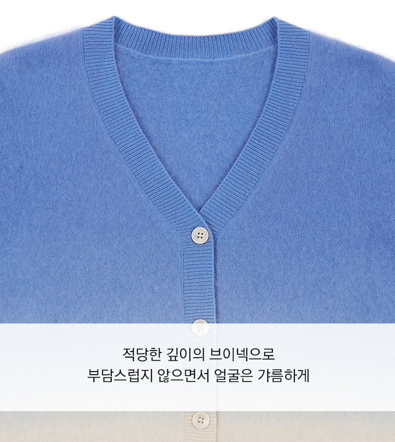 Celebshop Edition Gradient V neck Cardigan