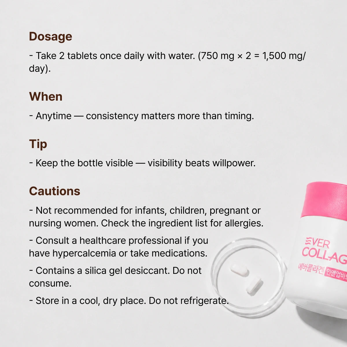 Ever Collagen In & Up Biotin Cell, 56 Tablets