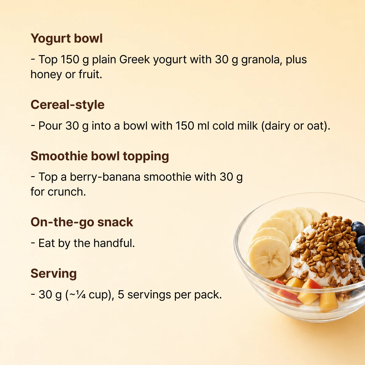 Oharu Low Sugar Granola Pouch (1 Box, 15 Packs)