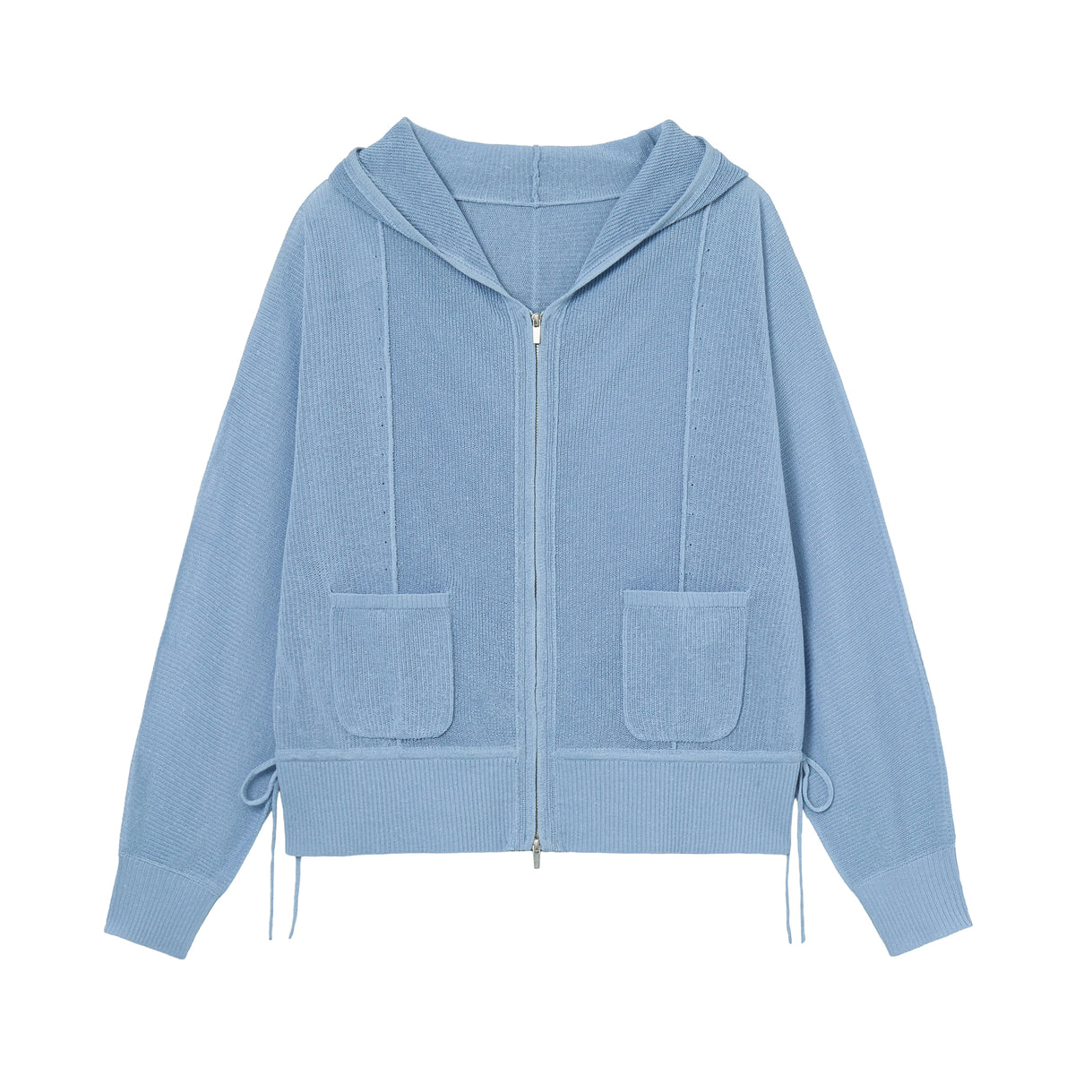 Addaboah Linen Blended 2-way Hood Zipup