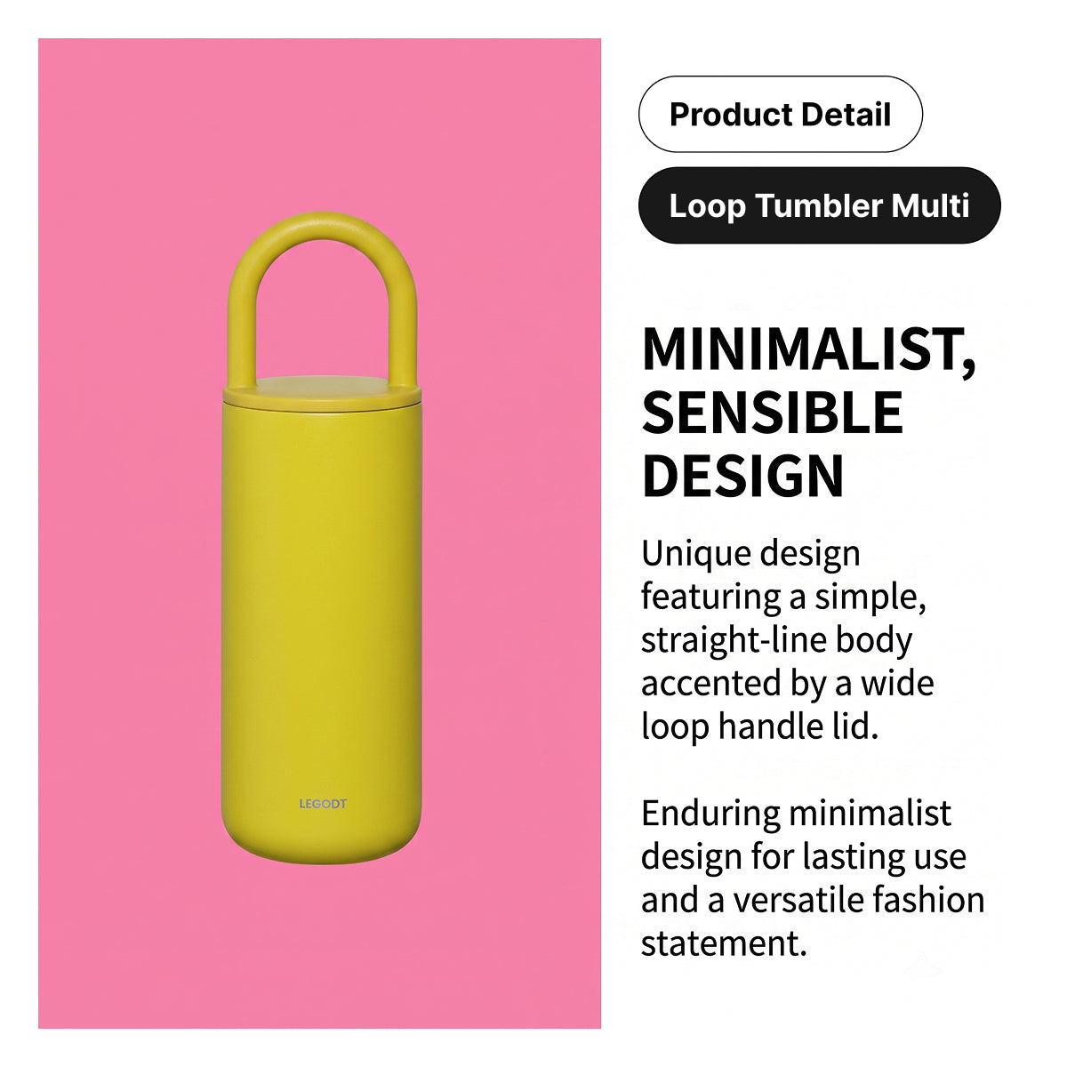 LEGODT Loop Tumbler Standard 600ml (Coral)