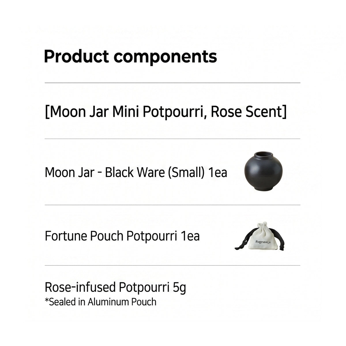 taylor scents Moon Jar Mini Potpourri - Rose Scent