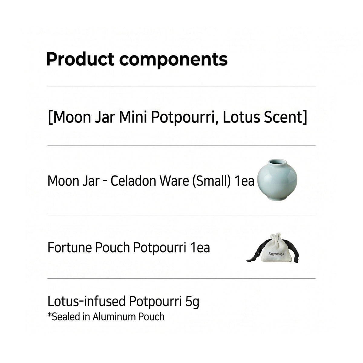 taylor scents Moon Jar Mini Potpourri - Lotus Scent