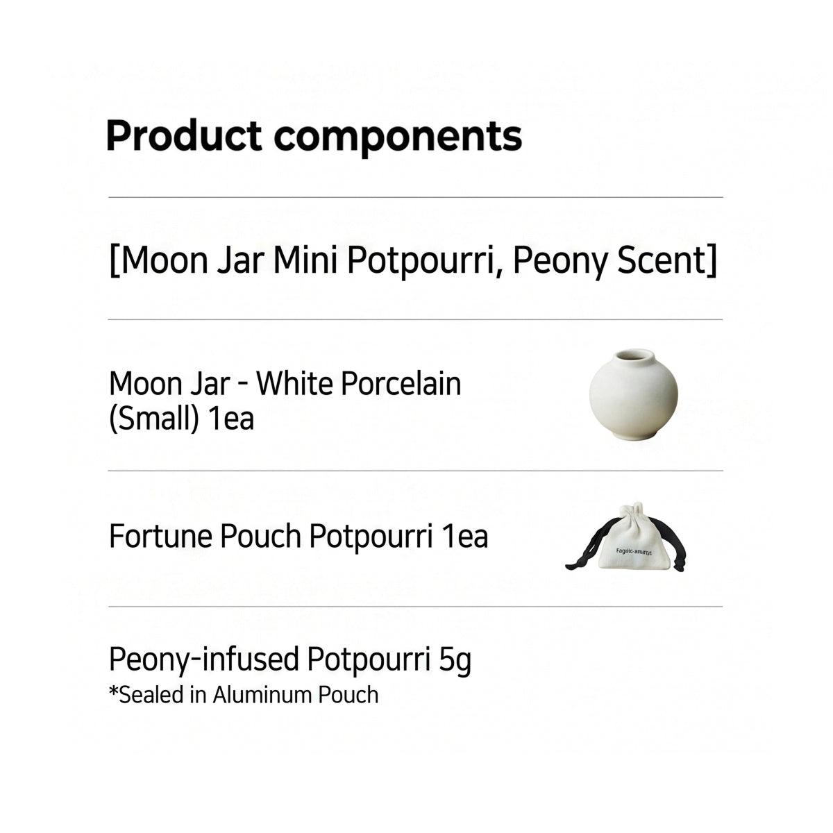 taylor scents Moon Jar Mini Potpourri - Peony Scent