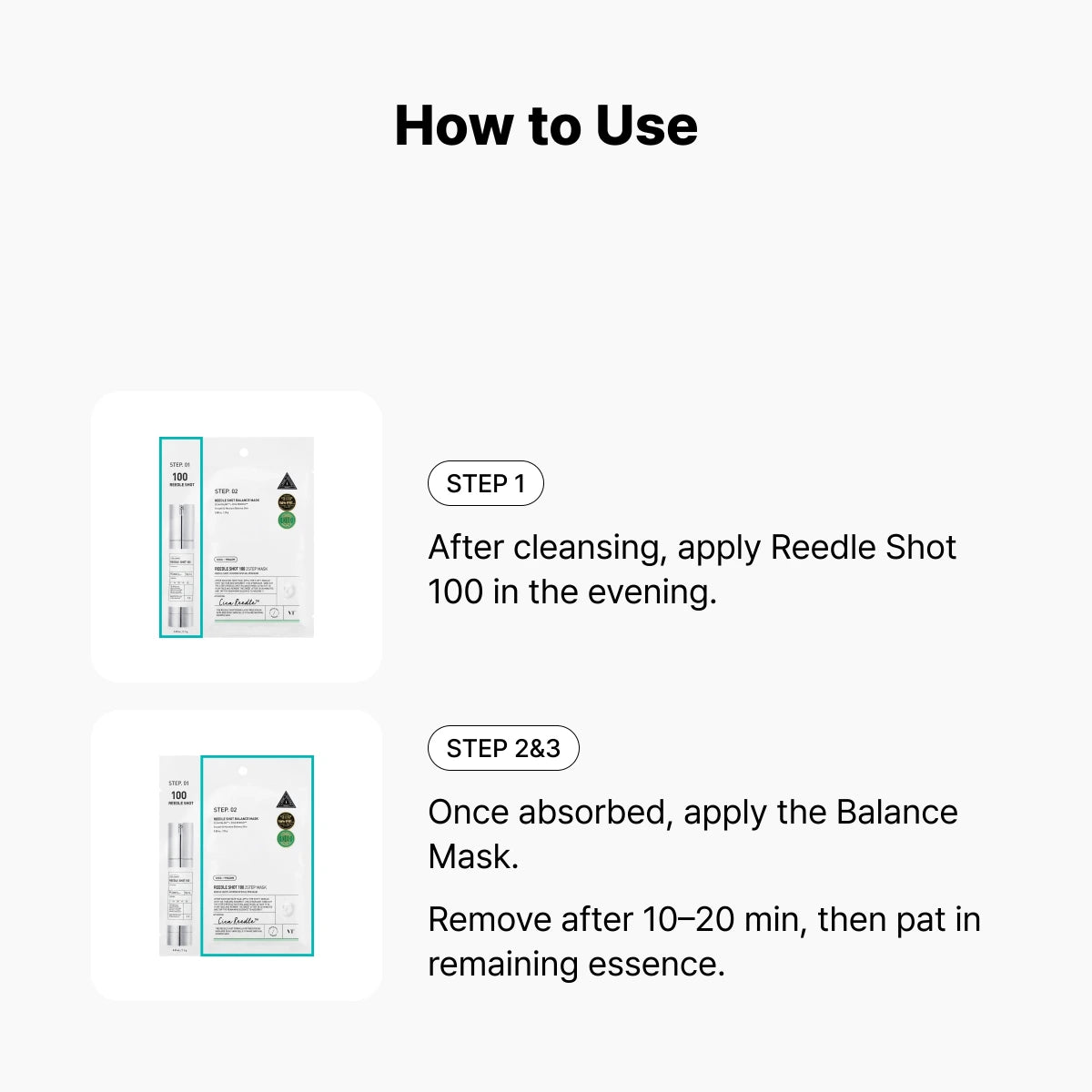 VT Reedle Shot 100 2-Step Mask