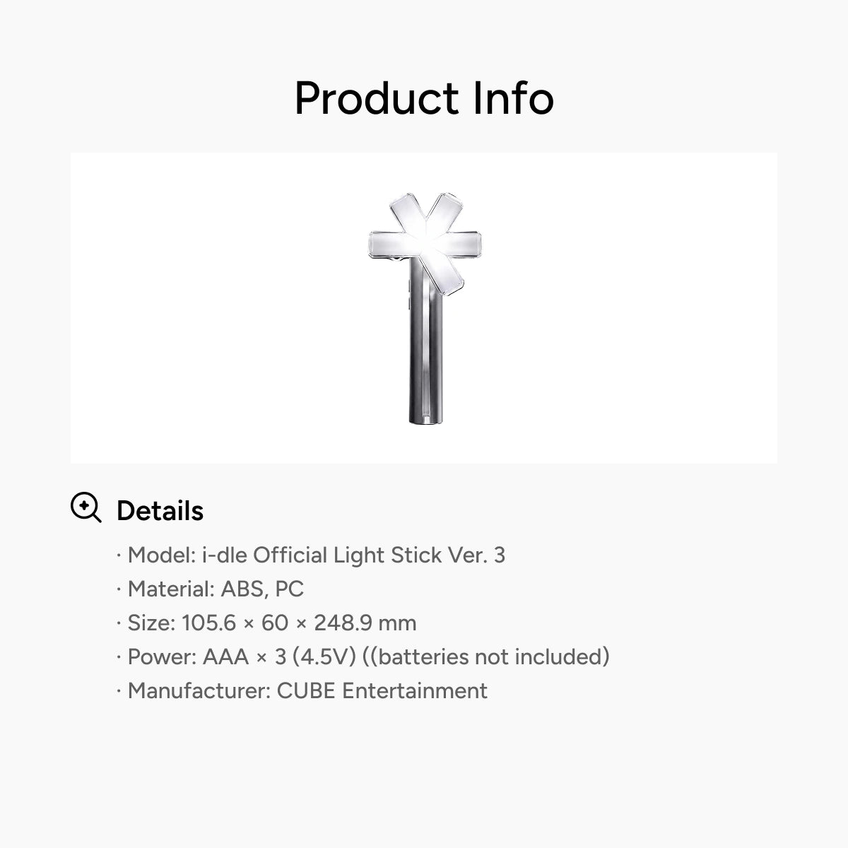 I-DLE Official Light Stick Ver. 3