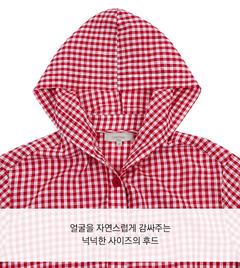 Celebshop Edition Gingham Hooded Jacket