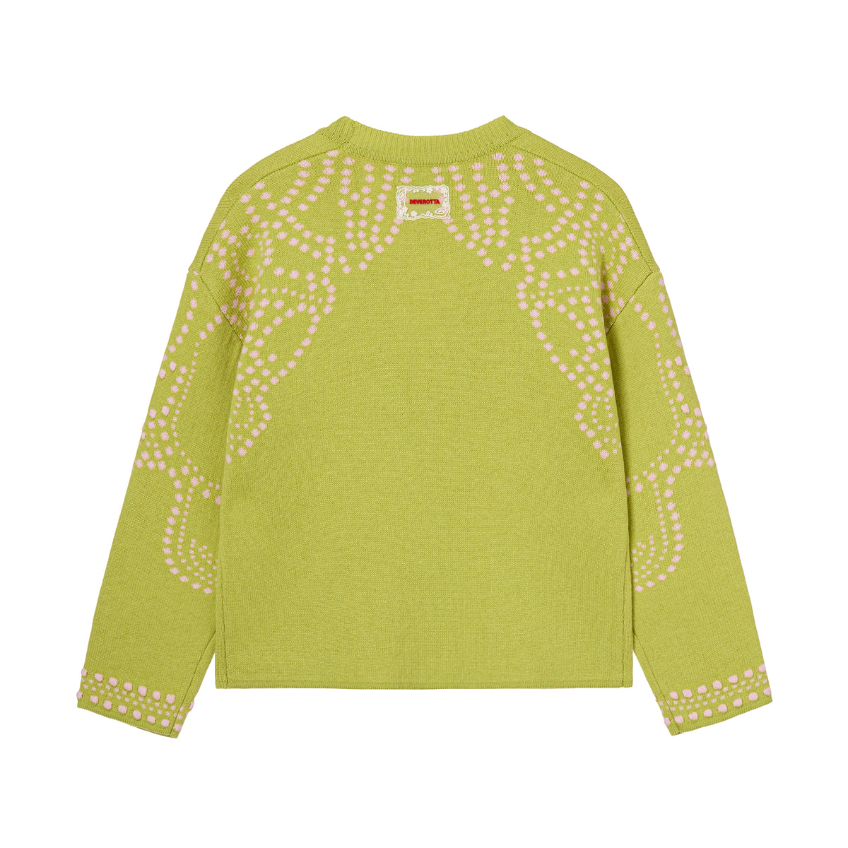 Deverotta Dodo Silk Cashmere Applique knit Jacket