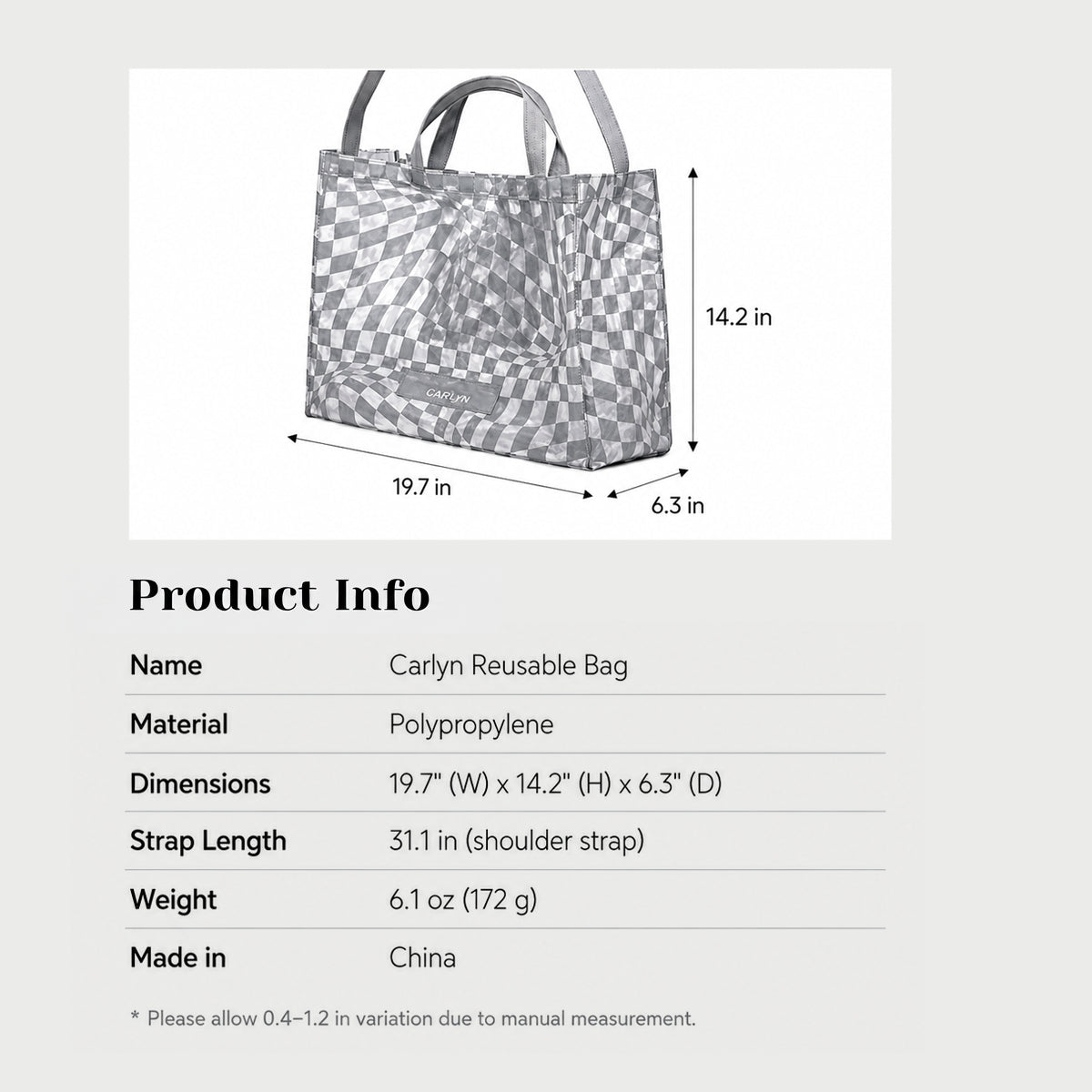 CARLYN Beach Bag