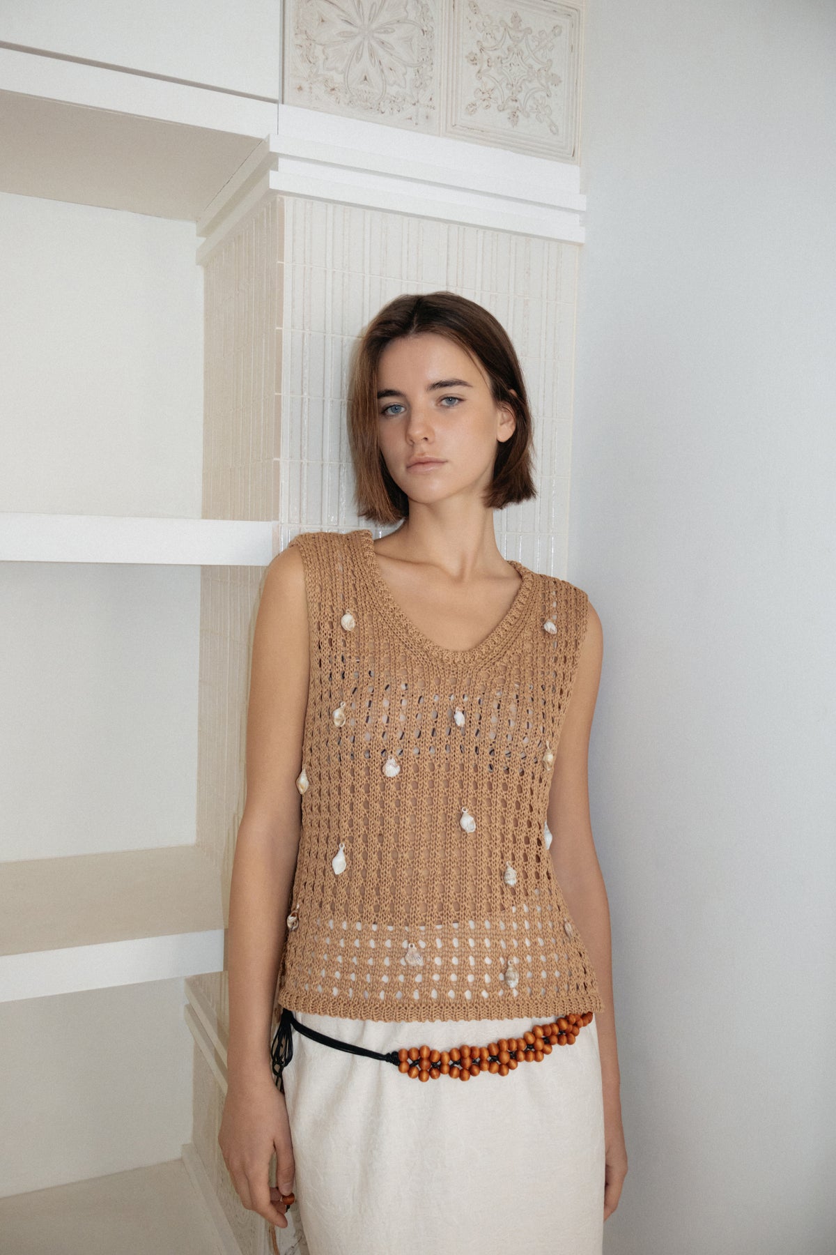 Addaboah Handmade Shell Vest