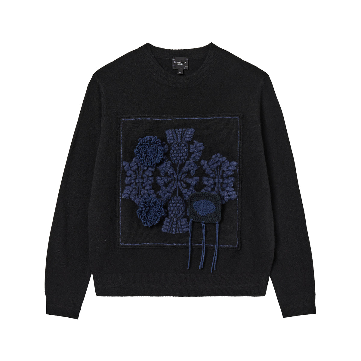 Deverotta PuntaPuro Wool Applique Knit Pullover