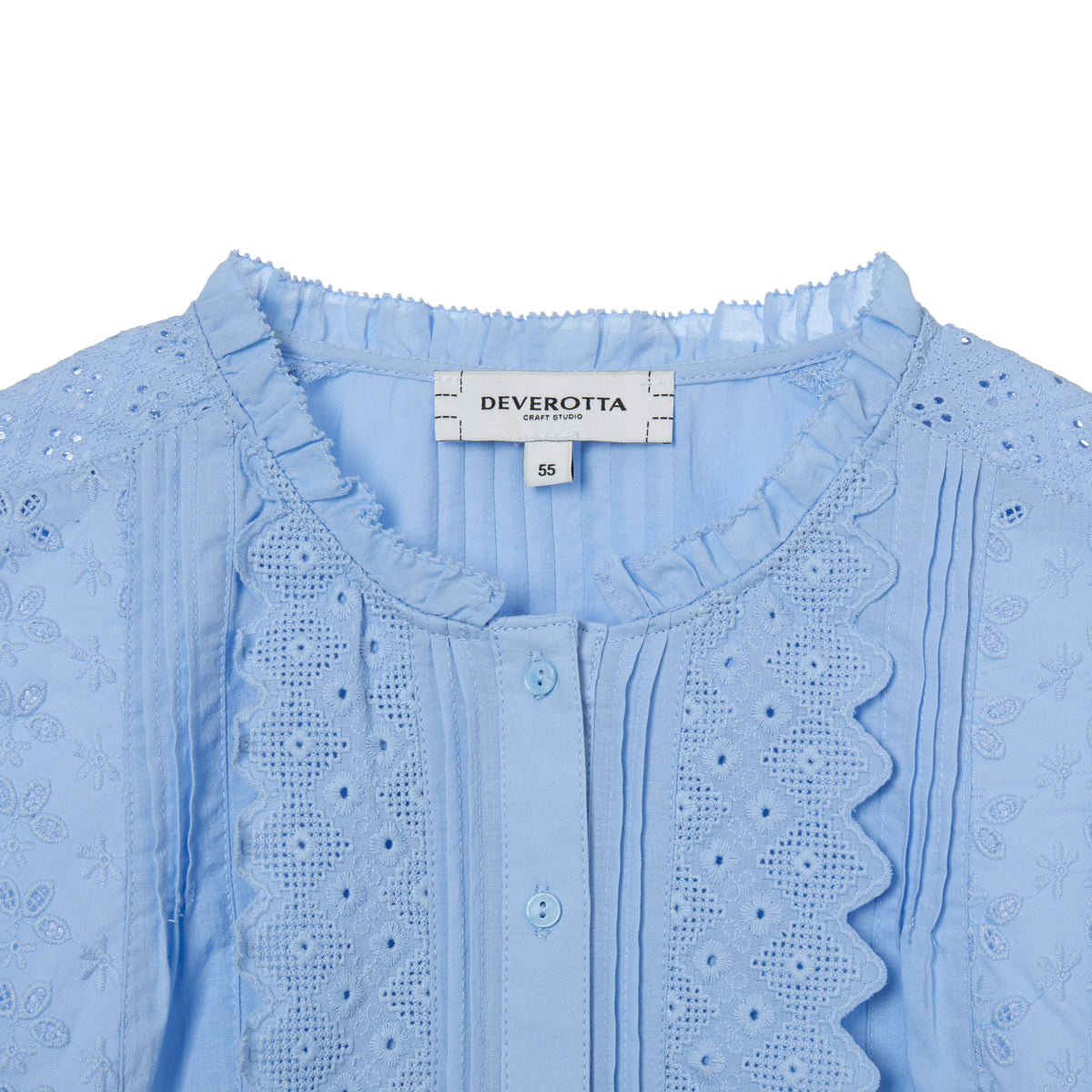 Deverotta Cotton Eyelet Blouse