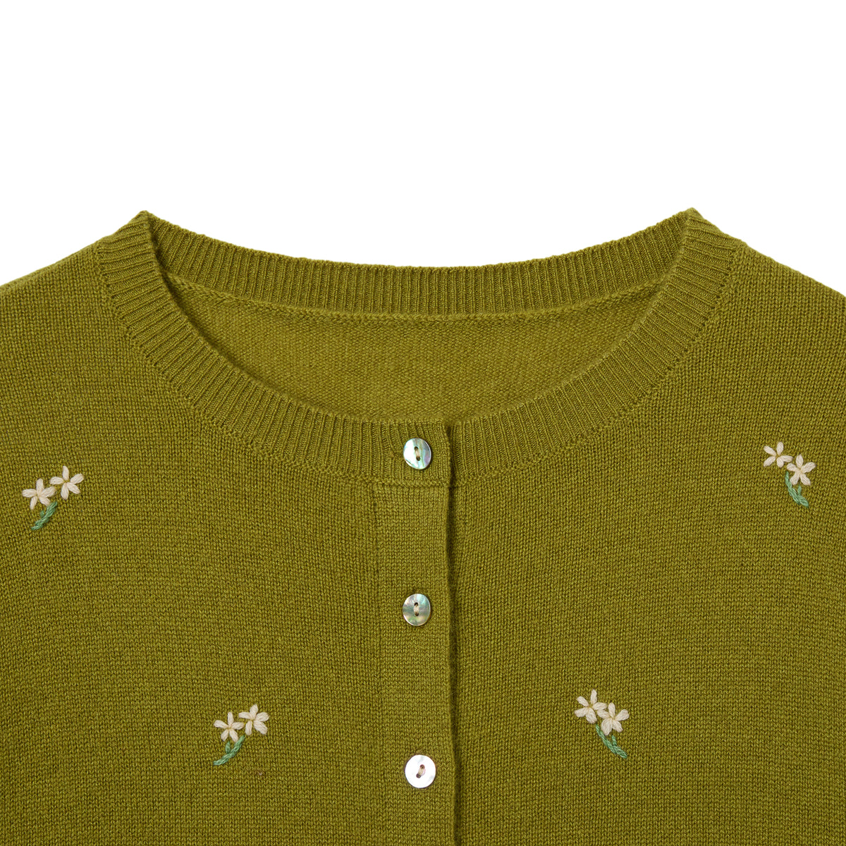 Addaboah Cashmere Embroidery Cardigan