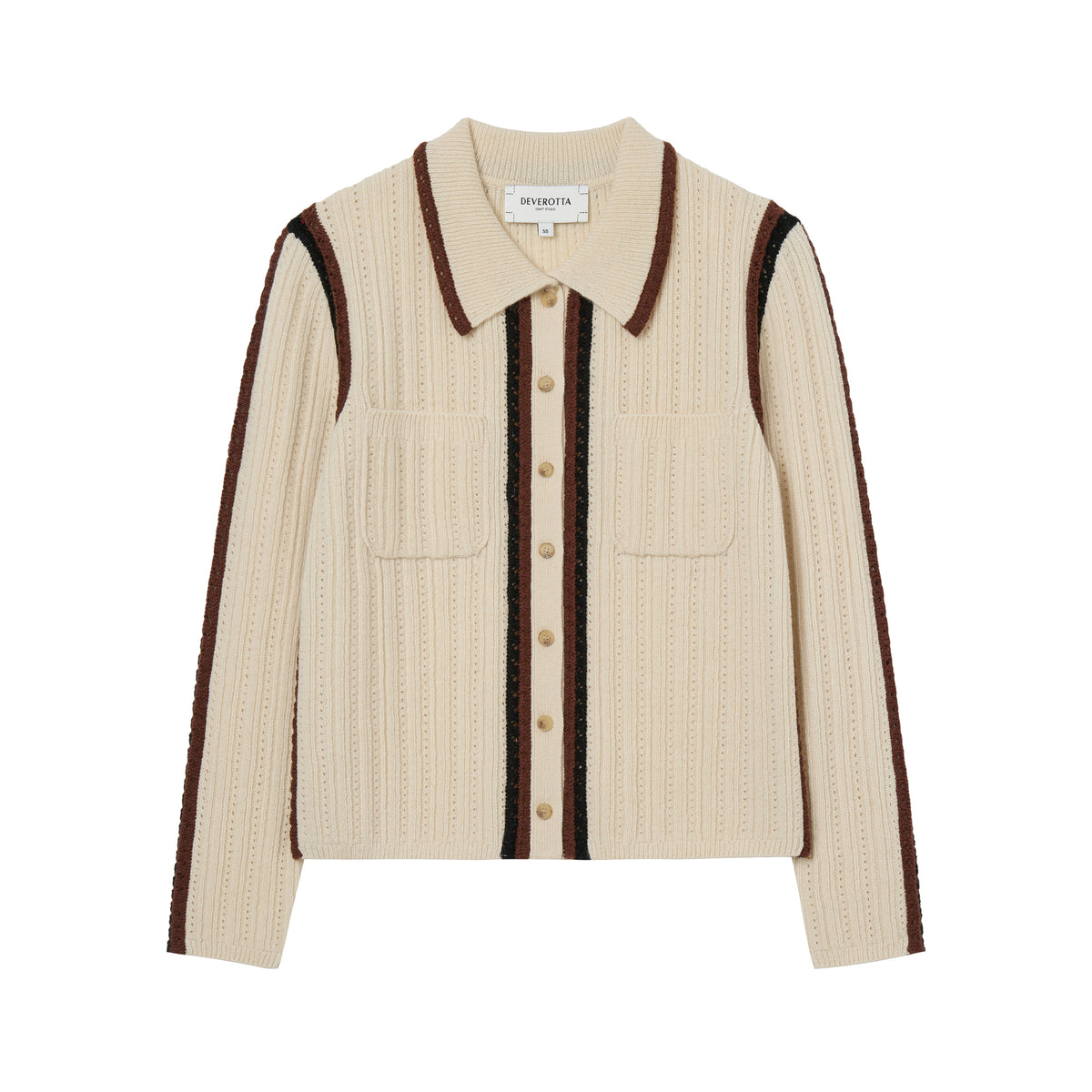 Deverotta PuntaPuro Wool Handcraft Cardigan