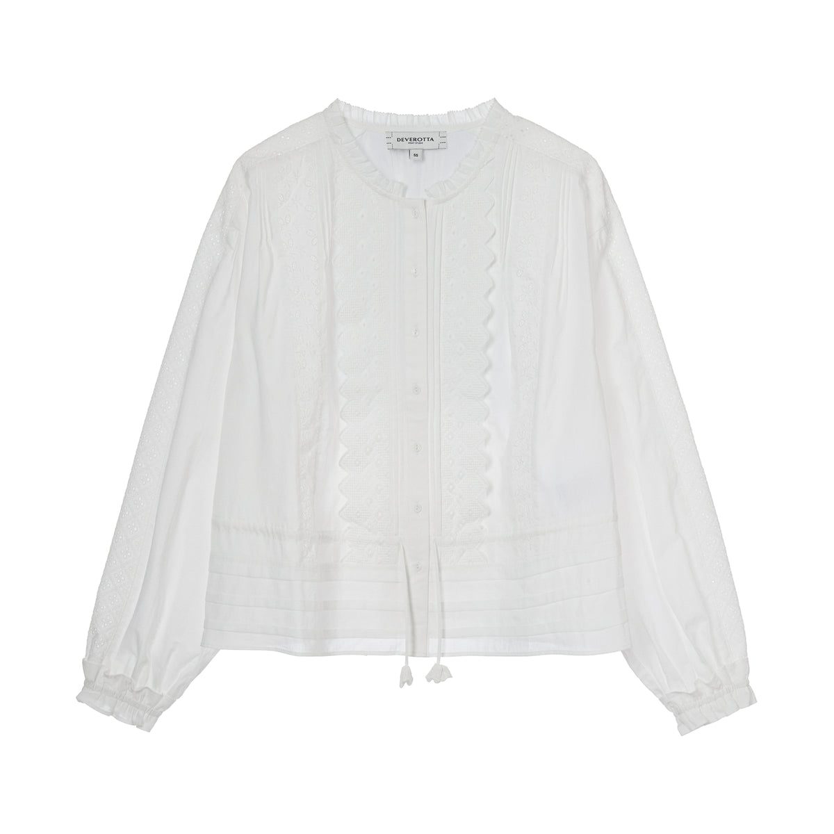 Deverotta Cotton Eyelet Blouse