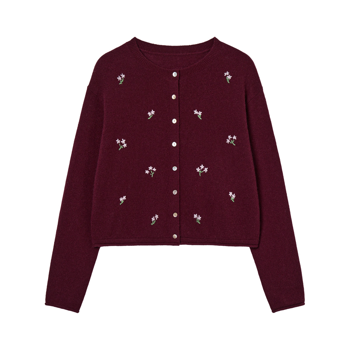 Addaboah Cashmere Embroidery Cardigan