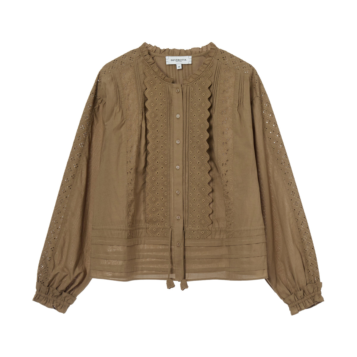 Deverotta Cotton Eyelet Blouse