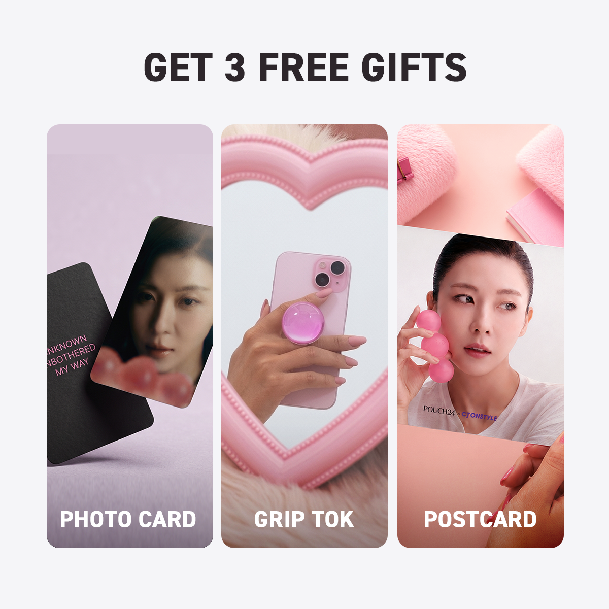 POUCH24 CCC PINK 4ea + CCC ORBIT 1ea & Ha Ji-won Special Gift