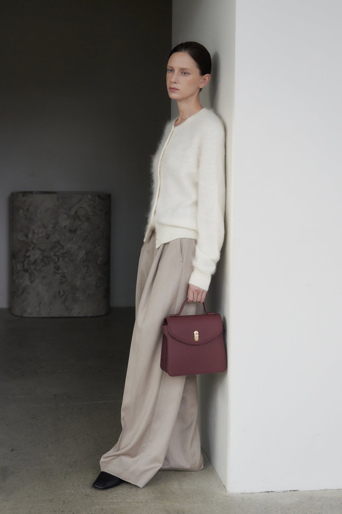 UMER_Ether Cashmere Cardigan Crème