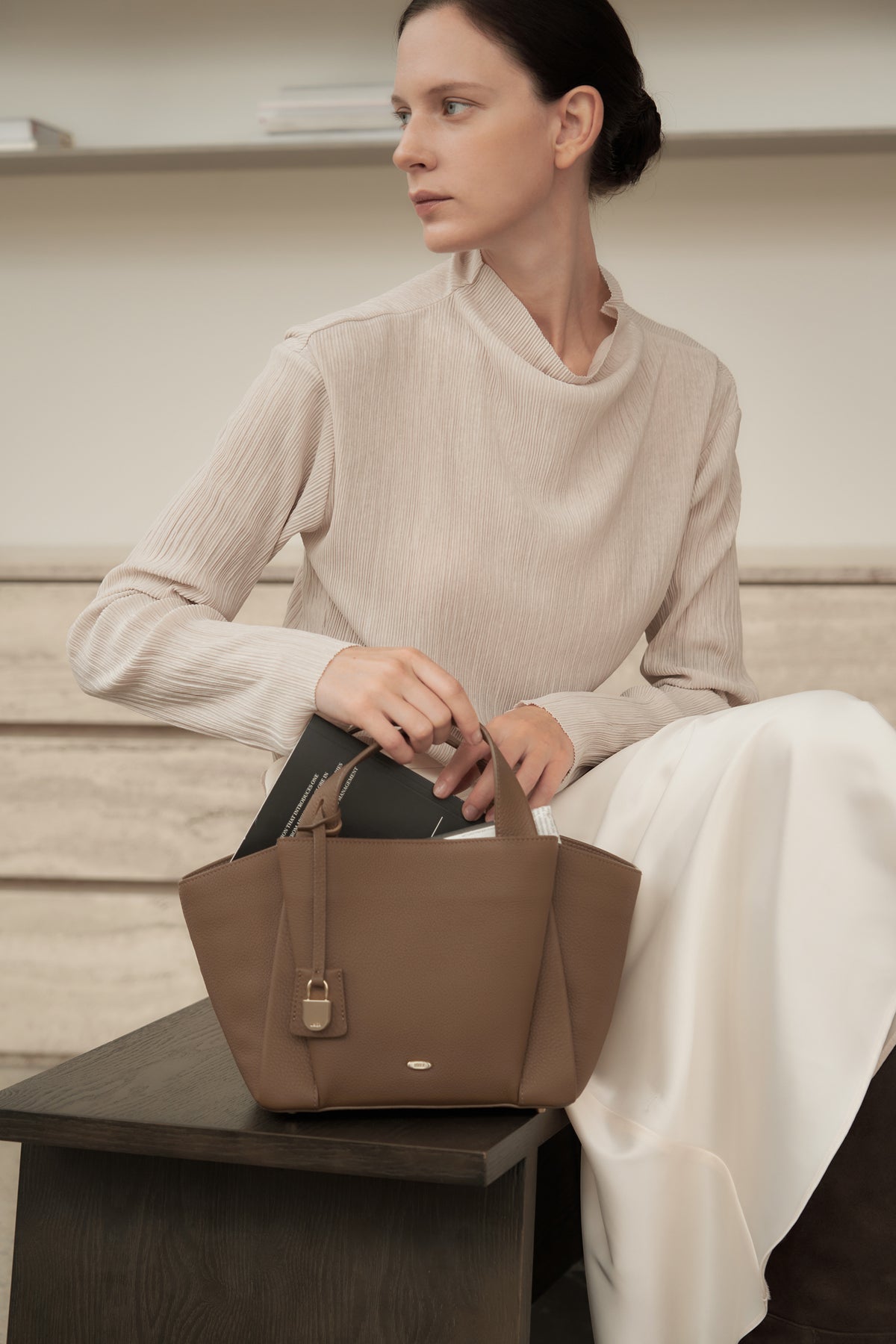 UMER_MRRV) TR Claire Bag Marron Camel