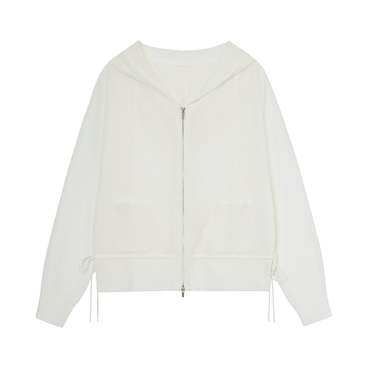 Addaboah Linen Blended 2-way Hood Zipup