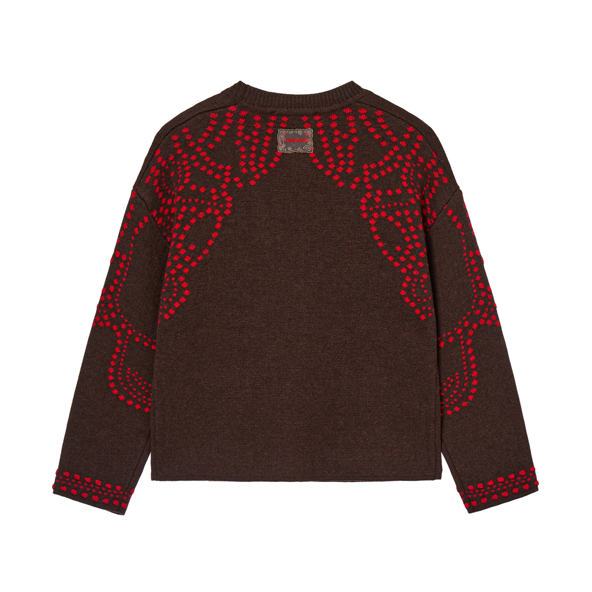 Deverotta Dodo Silk Cashmere Applique knit Jacket