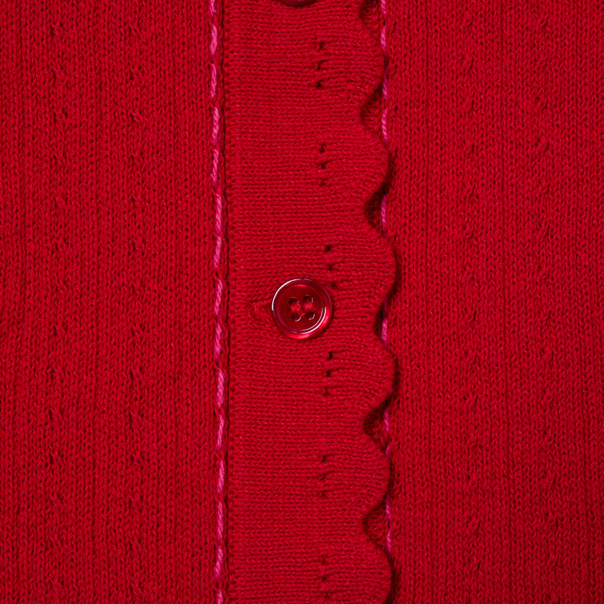 Deverotta Dodo Applique Flower Rib Cardigan