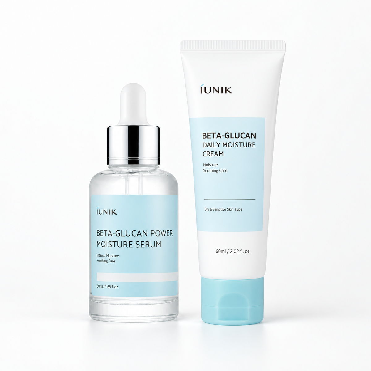 iUNIK Beta Glucan Hydration Duo (Beta Glucan Power Moisture Serum+Beta Glucan Daily Moisture Cream)