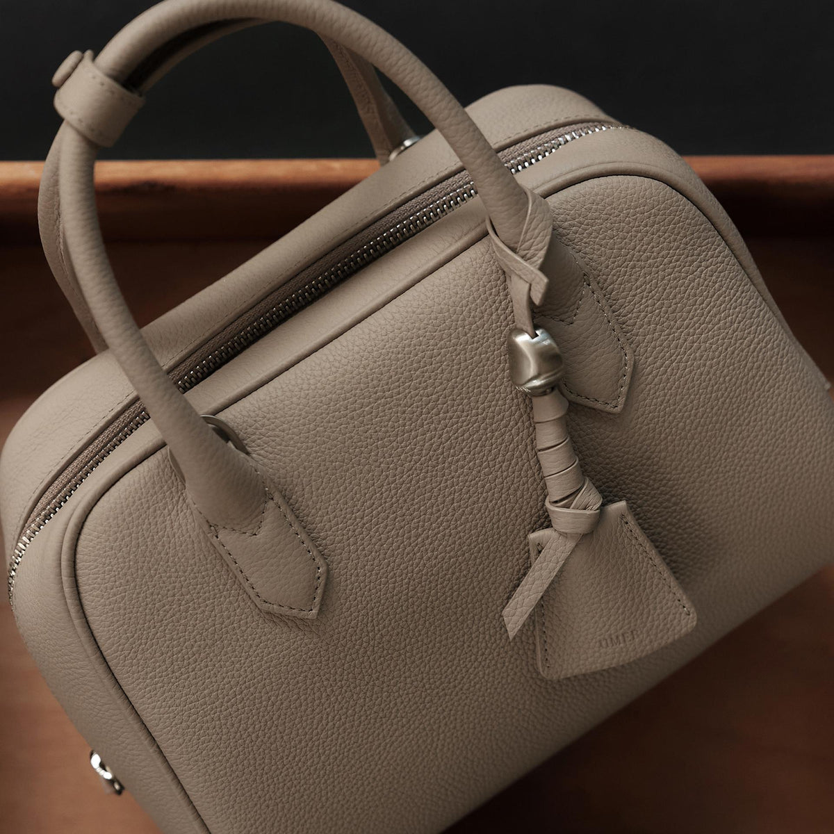 UMER_MRRV) TR Origin Boston Mini Bag Taupe Beige