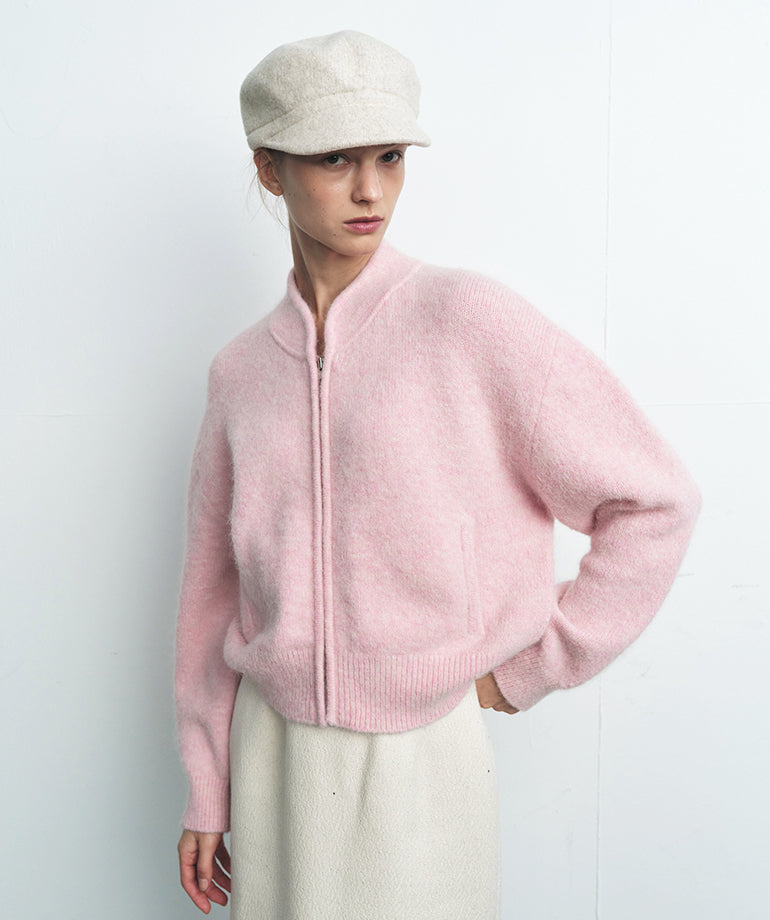 Celebshop Edition Alpaca Zip up Cardigan