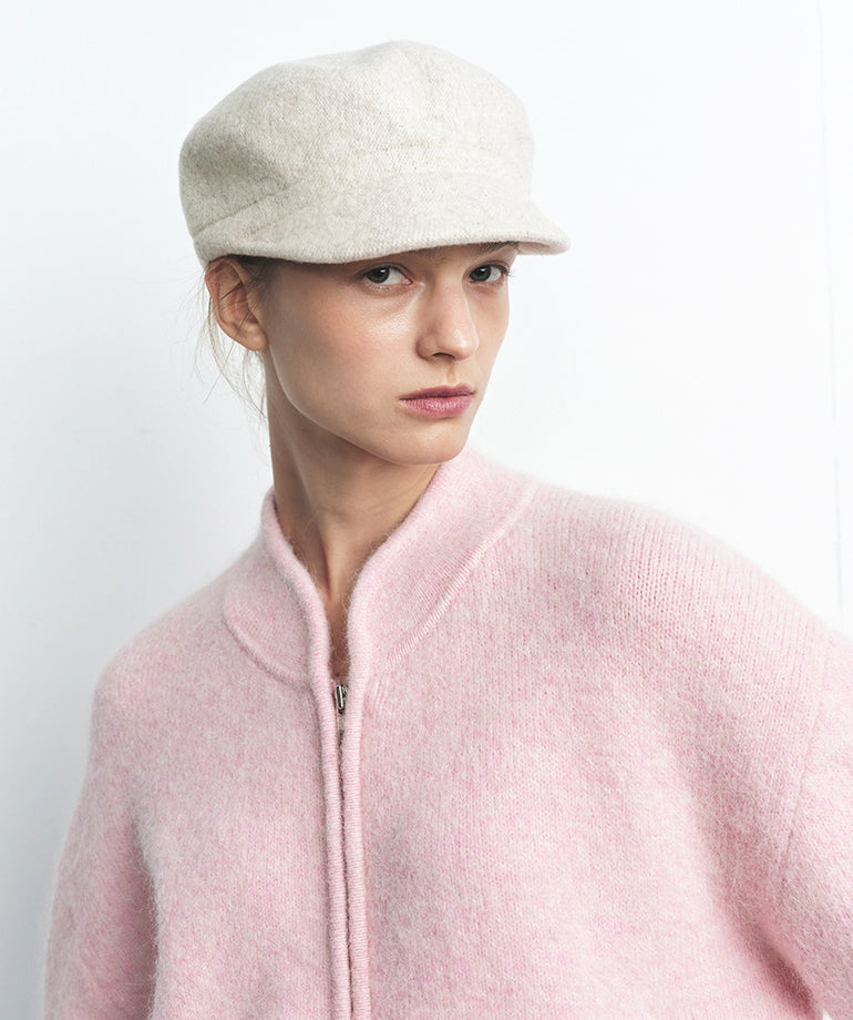 Celebshop Edition Alpaca Zip up Cardigan