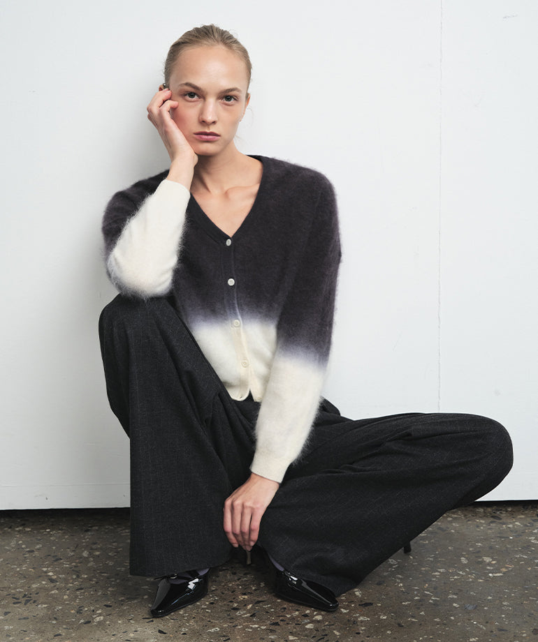 Celebshop Edition Gradient V neck Cardigan