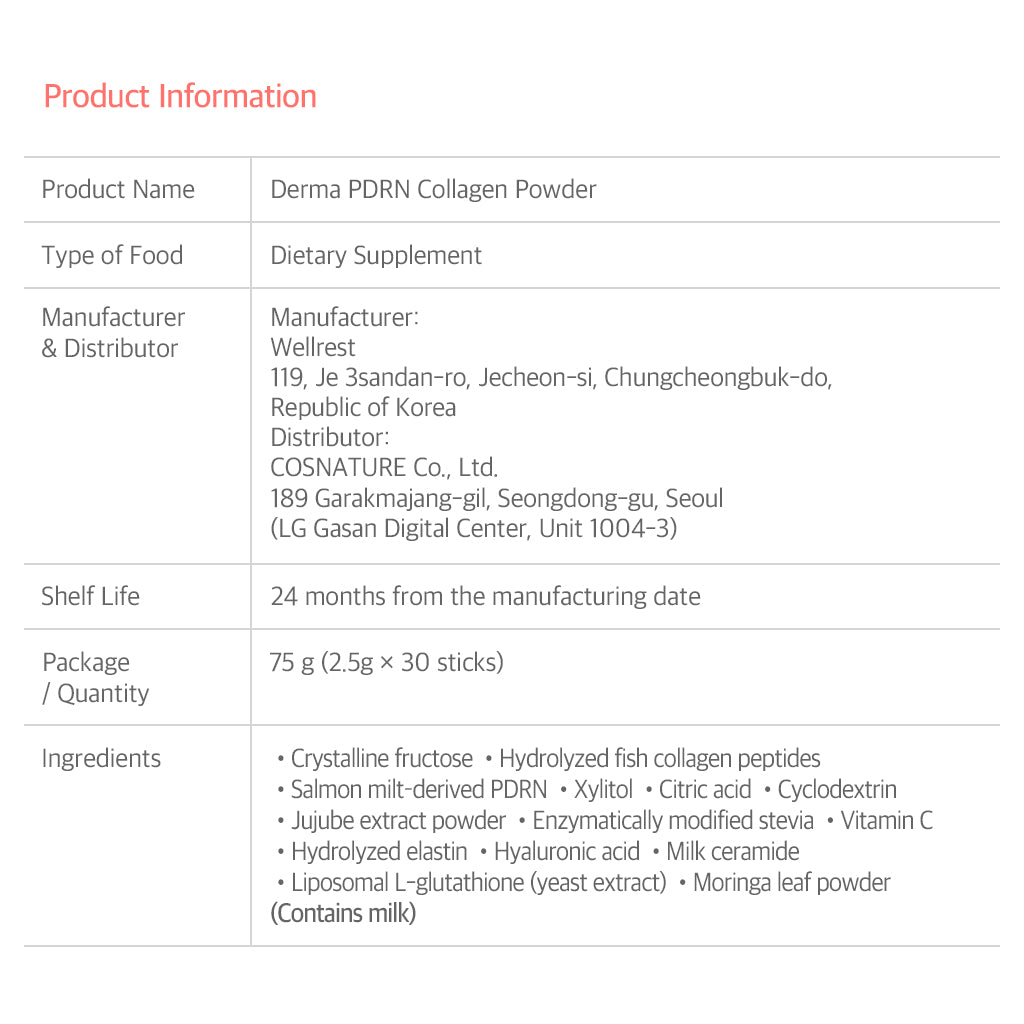 Dr.Lean Derma PDRN 300 Shot 2.5g x 30 條（1 個月份）