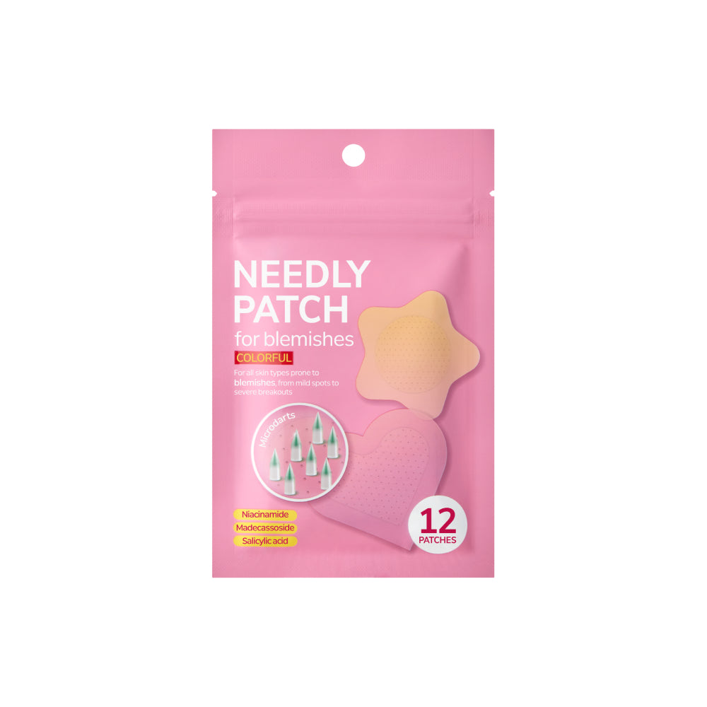 NEEDLY Blemish Care Duo (Patch for Blemishes Colorful 12 Patches+Daily Toner Pad (80 Pads))