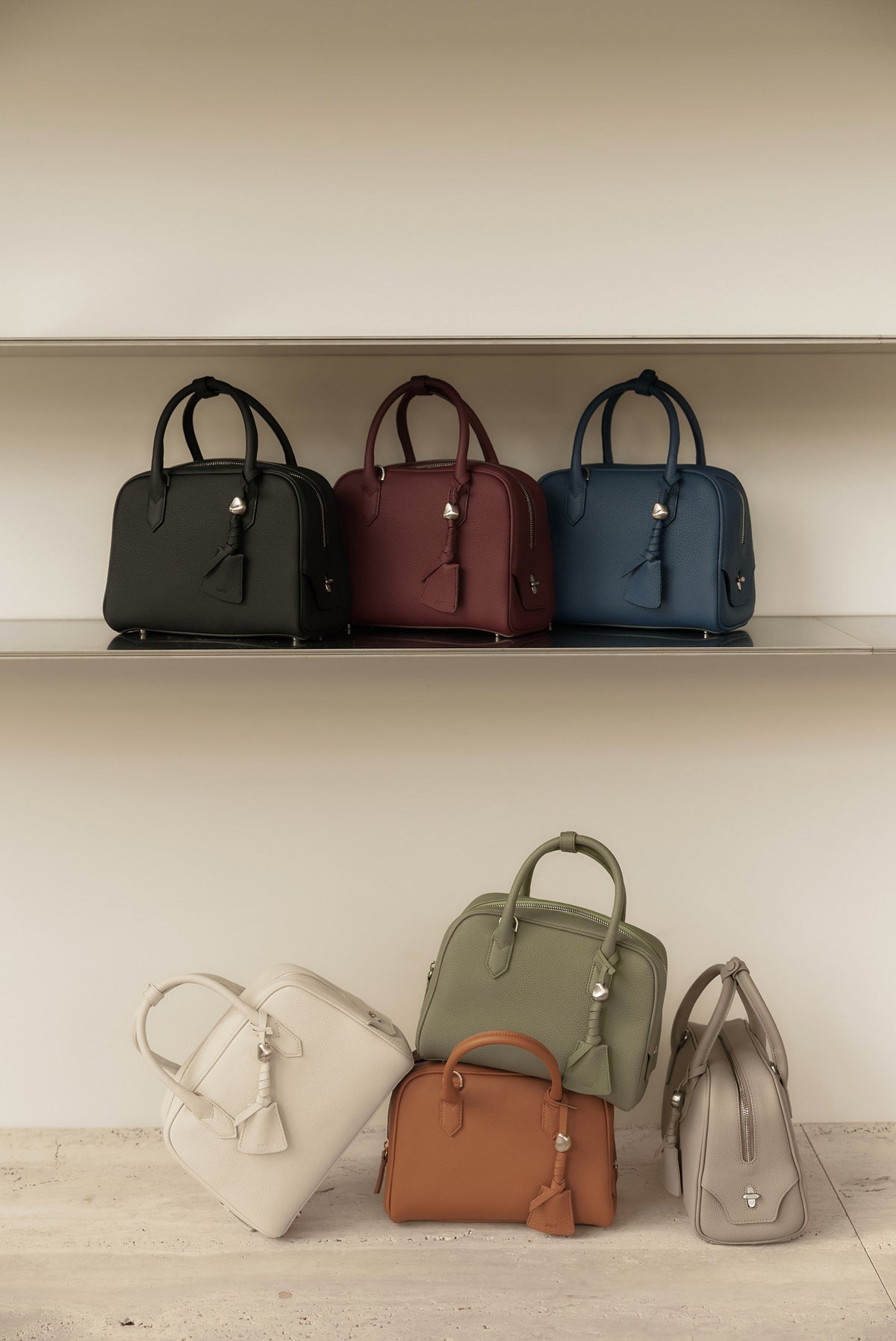 UMER_MRRV) TR Origin Boston Mini Bag Taupe Beige