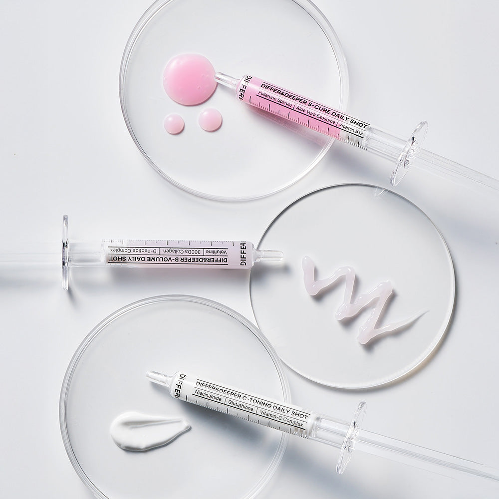 DIFFER&DEEPER S.O.S B+C+S All Skin Rescue Trio Kit (B-Volume Kit + C-Toning Kit + S-Cure Kit)