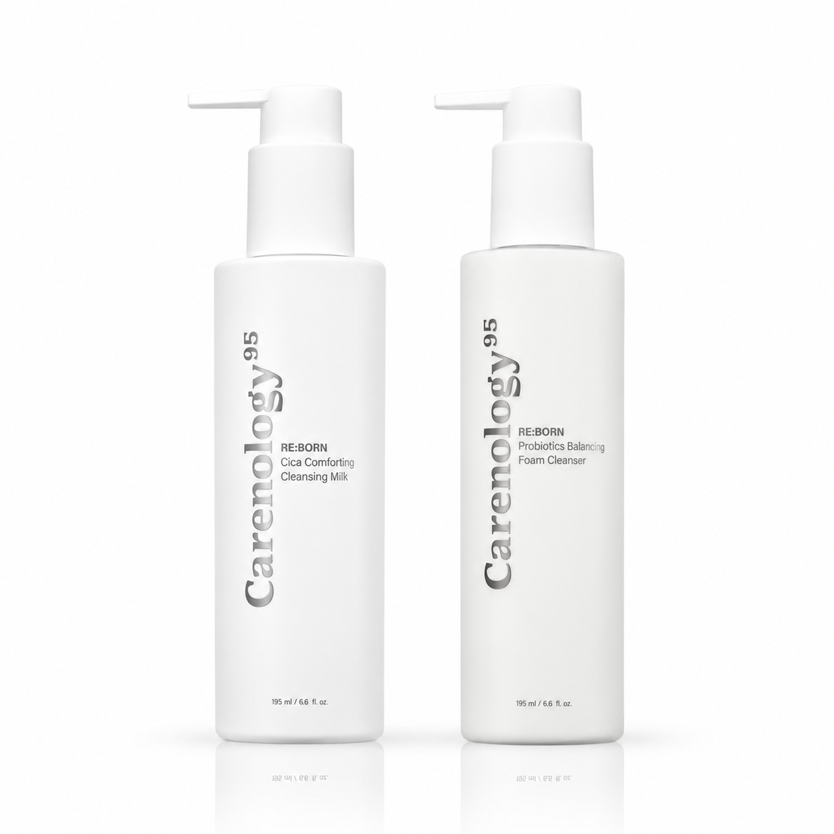 Carenology95 RE:BORN Gentle Cleansing Duo (RE:BORN Cica Comforting Cleansing Milk+RE:BORN Probiotics Balancing Foam Cleanser)