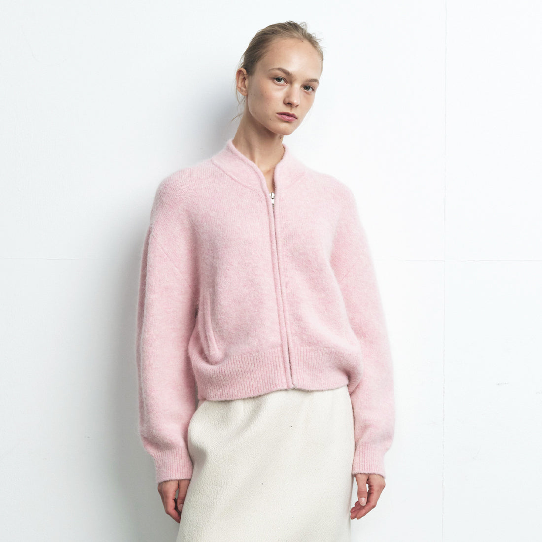 Celebshop Edition Alpaca Zip up Cardigan