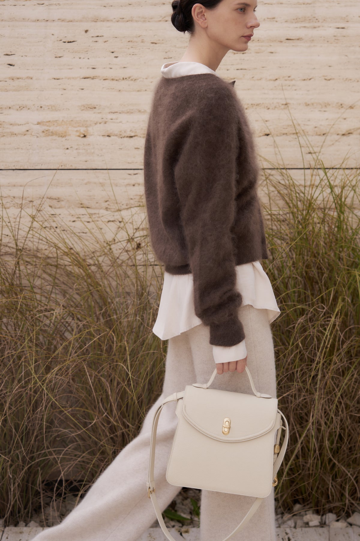 UMER_Ether Cashmere Cardigan Marron Brown