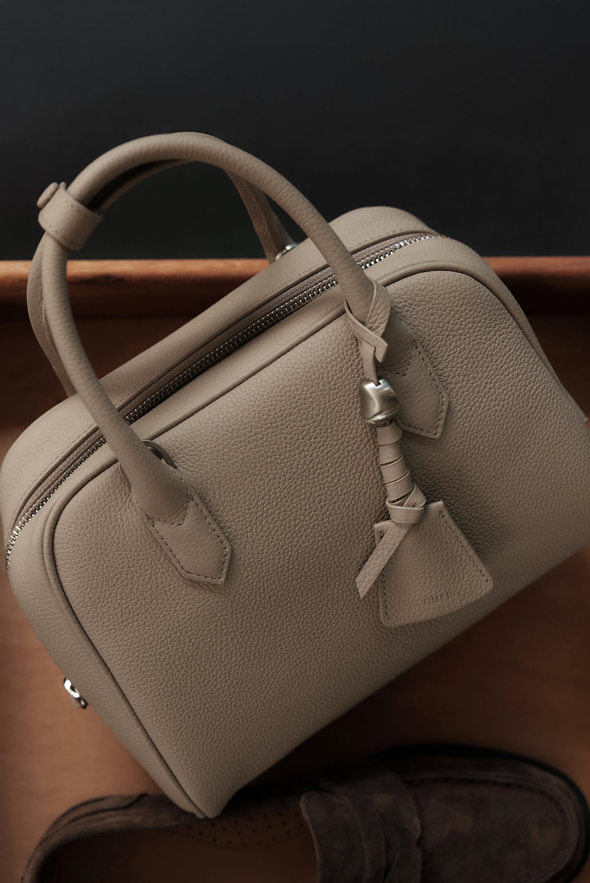 UMER_MRRV) TR Origin Boston Mini Bag Taupe Beige